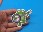 Banjo Frog Sticker - Cute Decal for laptops, waterbottles, kindles, notebooks