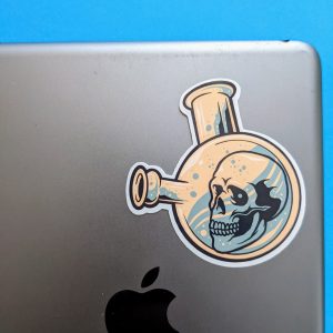 Bong Sticker | Weed Stickers, Skull Sticker, Stoner Sticker, 420 Sticker