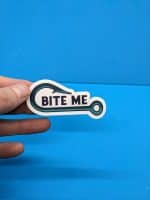 Bite Me - Funny Fishing Vinyl Sticker for Water bottles, phones, laptops