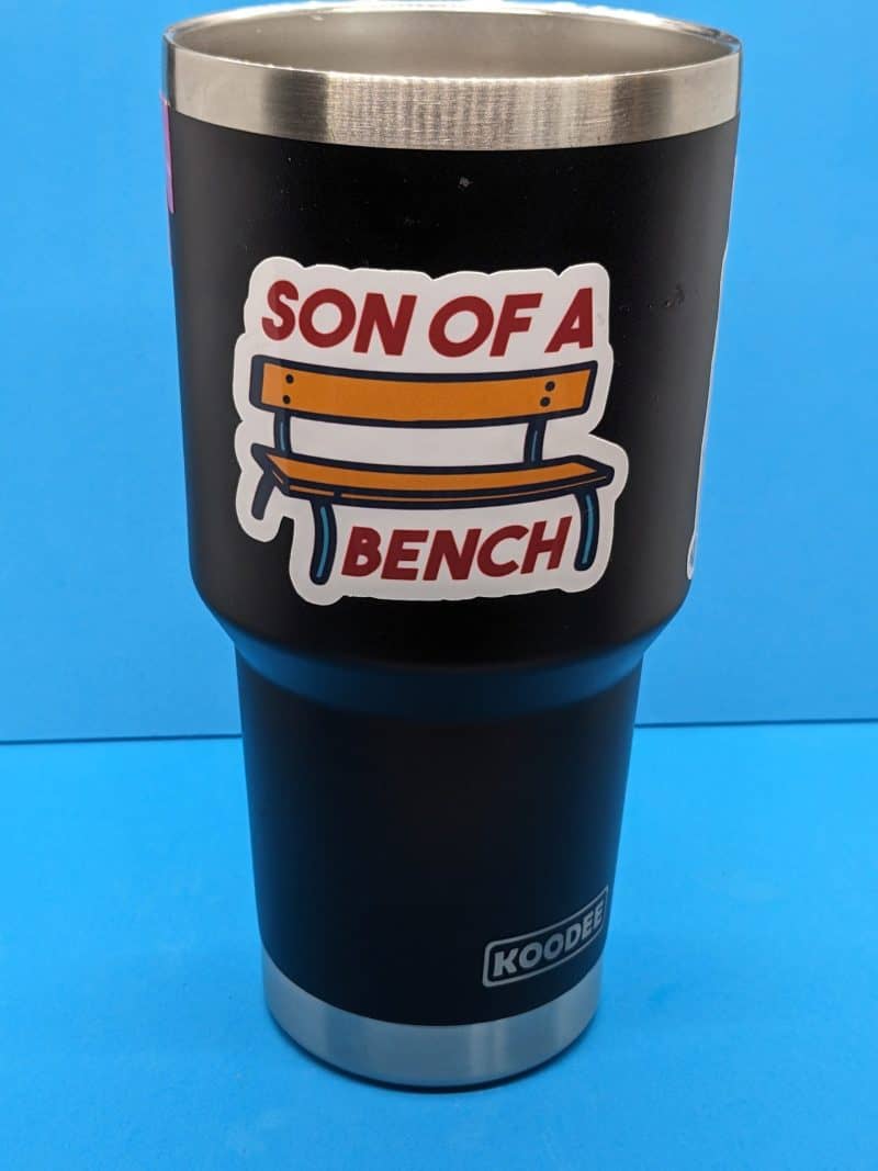 Son of a Bench - Funny Dad Joke Sticker - Image 2