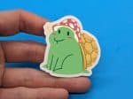 Mushroom Turtle Sticker - Cute Mushroom Sticker for Laptops, Phone cases, Water bottles