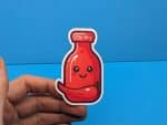 Stay Spicy Hot Sauce Bottle Sticker - Cute Kawaii Sticker for Laptops, Notebooks, Waterbottles