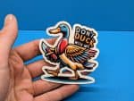 Don't Duck With Me | Funny Vinyl Duck Sticker // Water Bottle Stickers // Laptop Stickers // Waterproof Stickers
