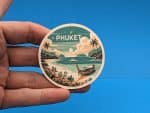 Phuket Travel Sticker // Decal for suitcase, laptop, car or water bottle, luggage tag, travel gift