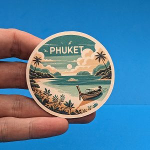 Phuket Travel Sticker // Decal for suitcase, laptop, car or water bottle, luggage tag, travel gift