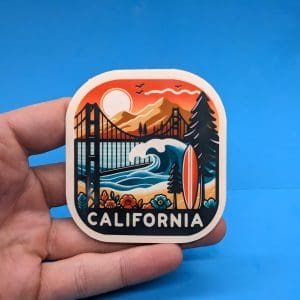California Travel Sticker // Decal for suitcase, laptop, car or water bottle, luggage tag, travel gift