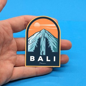 Bali Indonesia Travel sticker // vintage style decal for suitcase, laptop, car or water bottle, luggage tag, travel gift