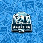 Argentina Travel Sticker // Decal for suitcase, laptop, car or water bottle, luggage tag, travel gift