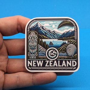 New Zealand Travel Sticker // Decal for suitcase, laptop, car or water bottle, luggage tag, travel gift