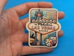 Las Vegas Travel Sticker // Vegas Decal for suitcase, laptop, car or water bottle, luggage tag, travel gift