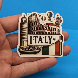Italy Travel Sticker // Italian Decal for suitcase, laptop, car or water bottle, luggage tag, travel gift