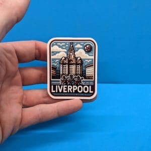 Liverpool Travel Sticker // England Decal for suitcase, laptop, car or water bottle, luggage tag, travel gift