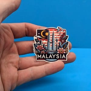 Malaysia Travel Sticker // Decal for suitcase, laptop, car or water bottle, luggage tag, travel gift