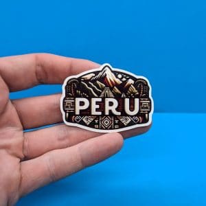 Peru Travel Sticker // Decal for suitcase, laptop, car or water bottle, luggage tag, travel gift