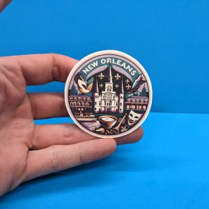 New Orleans Travel Sticker // Decal for suitcase, laptop, car or water bottle, luggage tag, travel gift