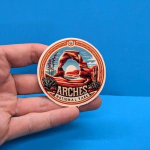 Arches National Park Travel Sticker // Utah Decal for suitcase, laptop, car or water bottle, luggage tag, travel gift