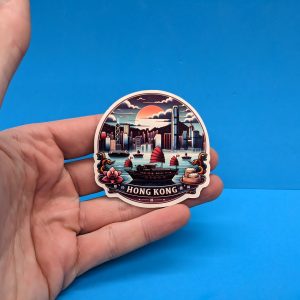 Hong Kong Travel Sticker // Decal for suitcase, laptop, car or water bottle, luggage tag, travel gift