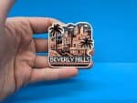 Beverly Hills Travel Sticker // California Decal for suitcase, laptop, car or water bottle, luggage tag, travel gift