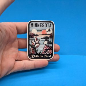 Minnesota Travel Sticker // USA State Decal for suitcase, laptop, car or water bottle, luggage tag, travel gift