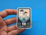 Seattle Travel Sticker // Decal for suitcase, laptop, car or water bottle, luggage tag, travel gift