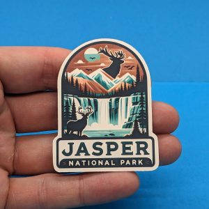 Jasper National Park Travel Sticker // Alberta Decal for suitcase, laptop, car or water bottle, luggage tag, travel gift