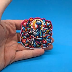 Nursing Sticker // psychedelic art // Nurse Student Decal Gift for Cars, laptops, water bottles