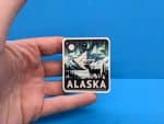 Alaska Travel Sticker // Alaskan Decal for suitcase, laptop, car or water bottle, luggage tag, travel gift
