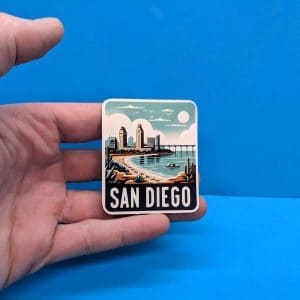 San Diego Travel Sticker // Decal for suitcase, laptop, car or water bottle, luggage tag, travel gift