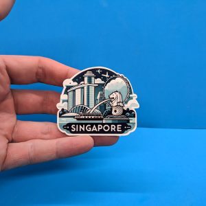 Singapore Travel Sticker // Decal for suitcase, laptop, car or water bottle, luggage tag, travel gift