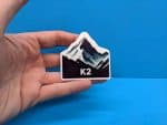 K2 Mountain Summit Travel Sticker // Decal for suitcase, laptop, car or water bottle, luggage tag, travel gift