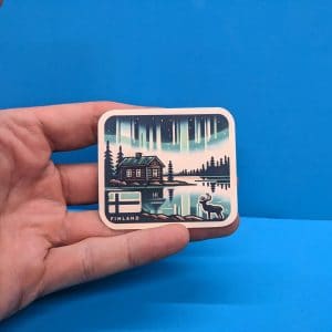 Finland Travel Sticker // Decal for suitcase, laptop, car or water bottle, luggage tag, travel gift