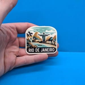 Rio de Janeiro Travel Sticker  // Brazil Decal for suitcase, laptop, car or water bottle, luggage tag, travel gift