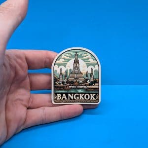 Bangkok Travel Sticker // Thailand Decal for suitcase, laptop, car or water bottle, luggage tag, travel gift