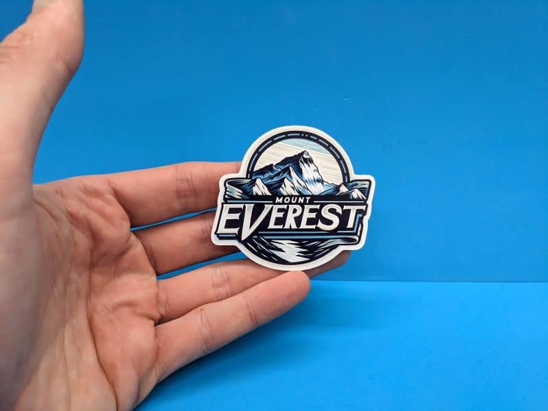 Mount Everest Travel Sticker // Summit Decal for suitcase, laptop, car or water bottle, luggage tag, travel gift