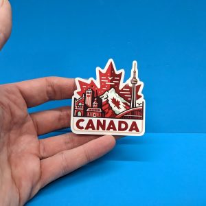 Canada Travel Sticker // Canadian Decal for suitcase, laptop, car or water bottle, luggage tag, travel gift