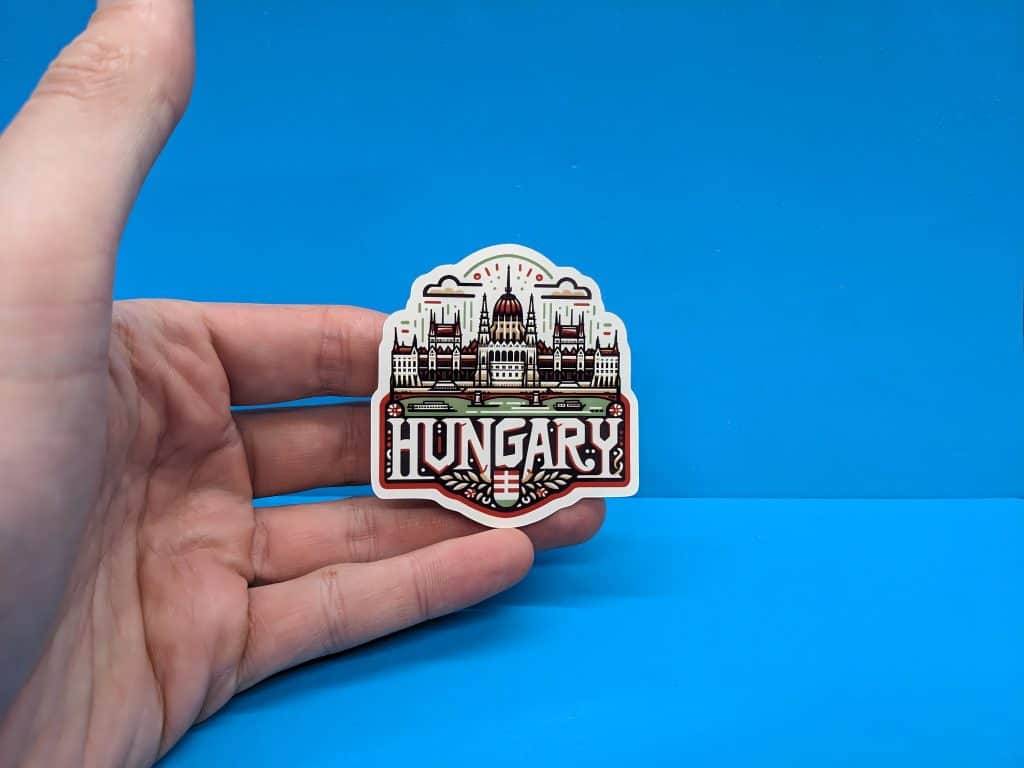 Hungary Travel Sticker // Hungarian Decal for suitcase, laptop, car or ...