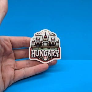 Hungary Travel Sticker // Hungarian Decal for suitcase, laptop, car or water bottle, luggage tag, travel gift