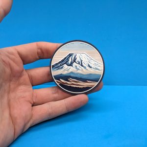 Mount Kilimanjaro Summit Travel Sticker // Decal for suitcase, laptop, car or water bottle, luggage tag, travel gift