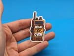 WTF, Over. Funny Ham Radio Vinyl Sticker, Sarcastic Stickers, Meme Stickers, Trucker Stickers, Laptop Stickers, Hydro Flask Sticker