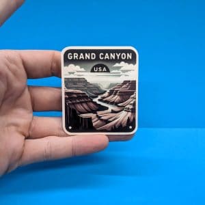 Grand Canyon Travel Sticker // Arizona Decal for suitcase, laptop, car or water bottle, luggage tag, travel gift