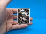 Maui Travel Sticker // Hawaii Decal for suitcase, laptop, car or water bottle, luggage tag, travel gift