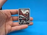 Utah Travel Sticker // USA State Decal for suitcase, laptop, car or water bottle, luggage tag, travel gift