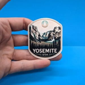 Yosemite Travel Sticker // National Park Decal for suitcase, laptop, car or water bottle, luggage tag, travel gift