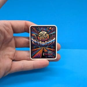 The Great Escape //  Road Trip Adventure Sticker // Psychedelic Aesthetic Decal for Laptops, Hydro Flasks, Journals, Cars, Kindles