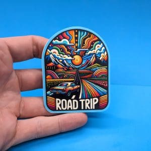 Road Trip Sticker #001 // psychedelic art // Travel Decal Gift for cars, vans, laptops, water bottles