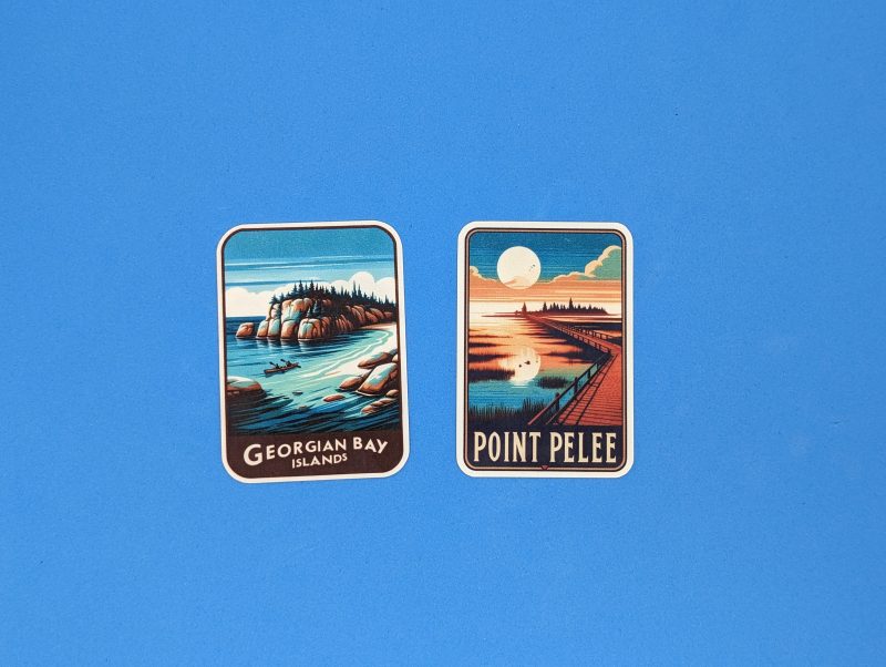 stickers for point pelee and georgian bay islands provincial park in ontario