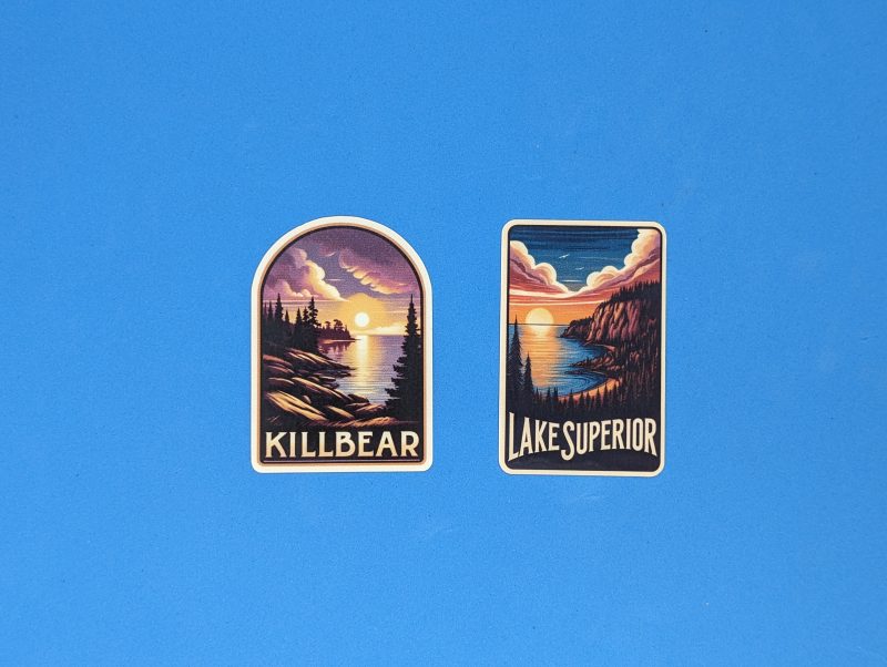 stickers for killbear and lake superior provincial park in ontario