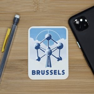 Brussels travel sticker