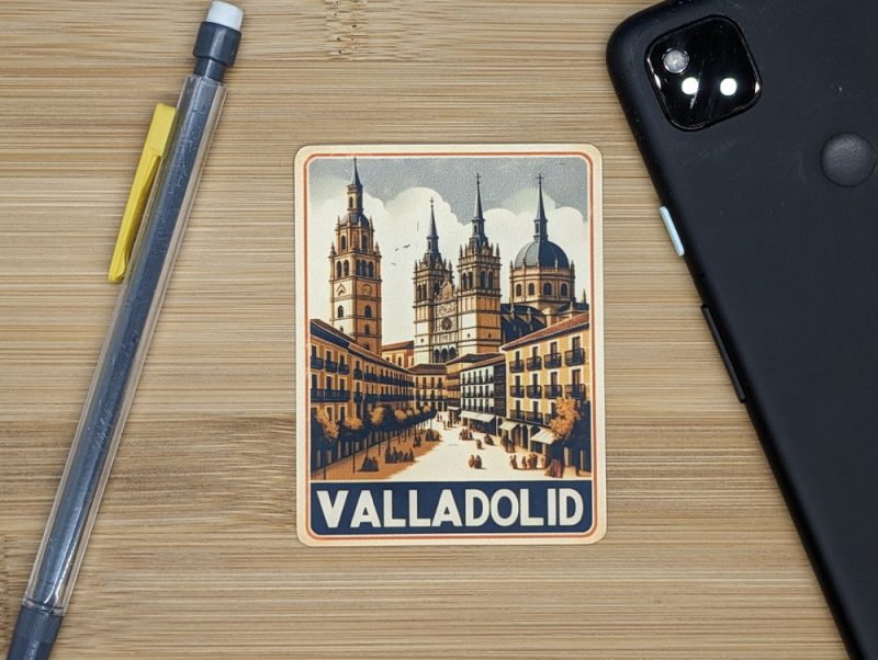 Valladolid spain travel sticker